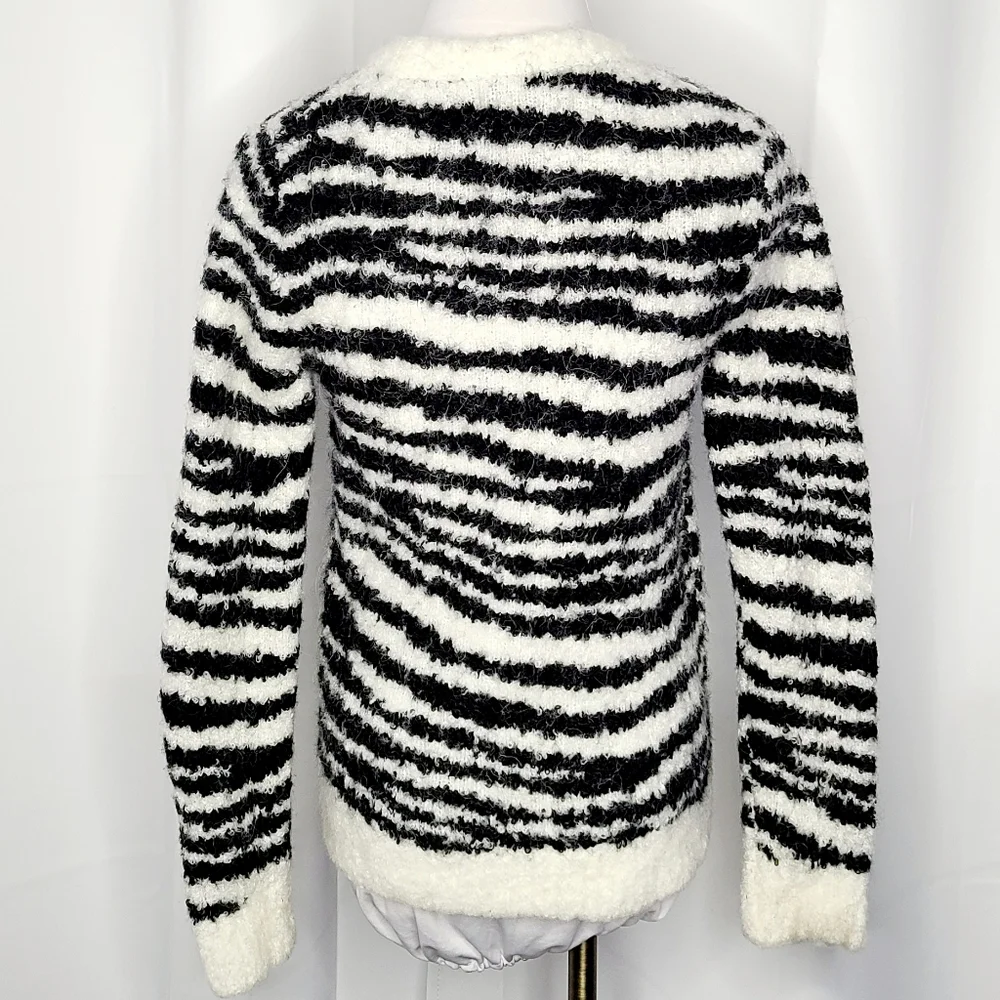J. CREW Zebra Stripe Sweater